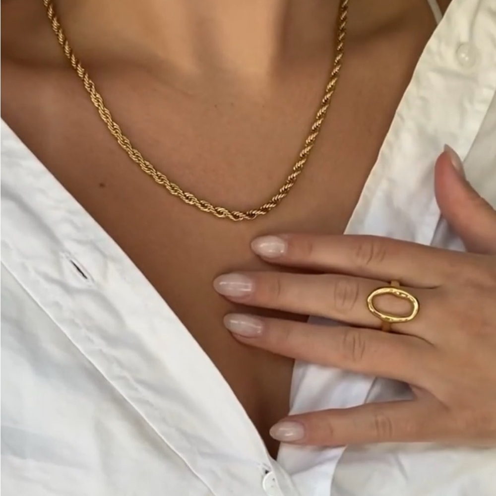 Twenty Compass Gold Rope Necklace - Picture 2 of 5